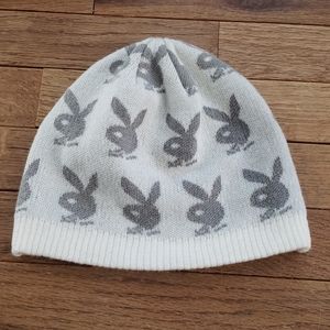 Playboy bunny knit beanie hat